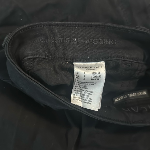 AE Highest Rise Jegging Black - Picture 8 of 9